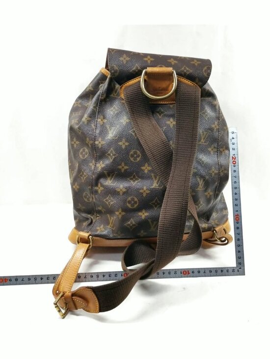Authentic Louis Vuitton Montsouris GM Backpack Monogram Canvas LV Bag